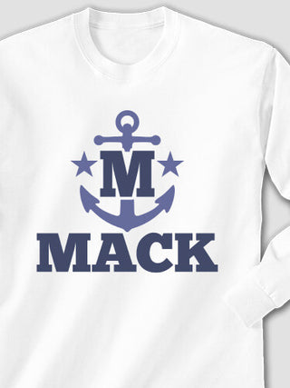 Nautical Monogram : Printed Long Sleeves
