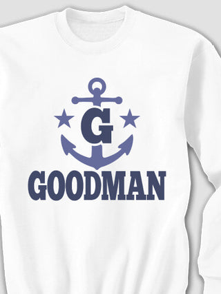 Nautical Monogram : Printed Sweatshirts