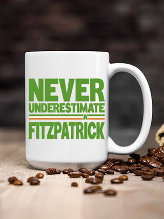 Never Underestimate Irish : Ceramic Coffee Mugs