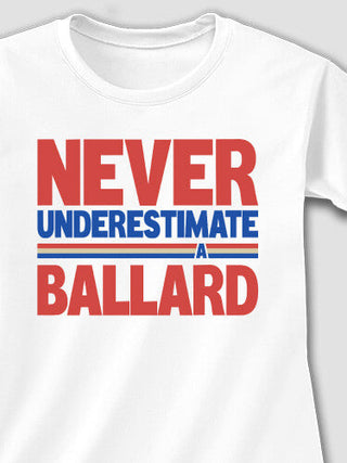 Never Underestimate : Adult Ladies Fitted T-Shirt
