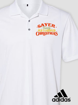Old Fashioned Christmas : Embroidered Adidas&reg; Polo Shirts