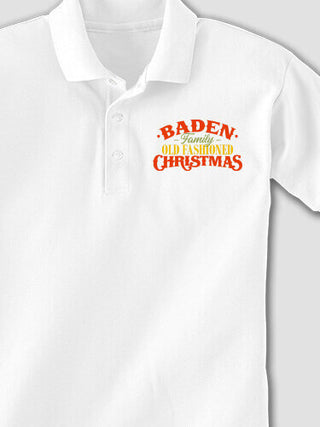 Old Fashioned Christmas : Embroidered Polo Shirts