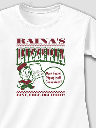 Pizzeria : Adult Ladies Fitted T-Shirt
