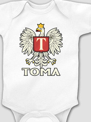 Polish Monogram : Printed Baby Bodysuits