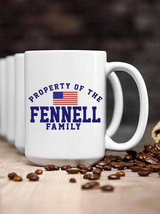 Property of Flag : Ceramic Coffee Mugs