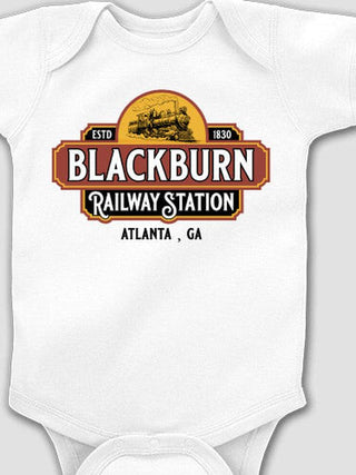 Railway Station : Printed Baby Bodysuits