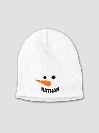 Snowman : Embroidered Beanies