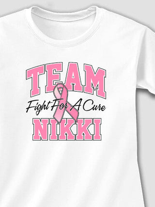 Team Pink : Adult Ladies Fitted T-Shirt