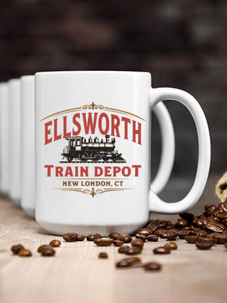 Train Depot : Ceramic Coffee Mugs