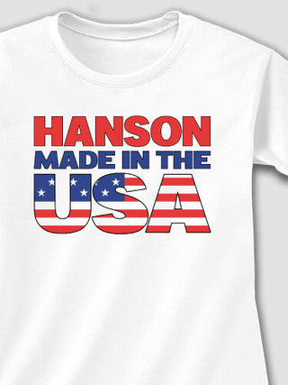 USA Family : Adult Ladies Fitted T-Shirt