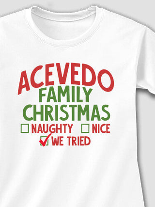 We Tried : Adult Ladies Fitted T-Shirt
