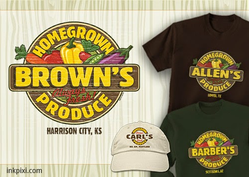 Personalized Homegrown Produce Shirts
