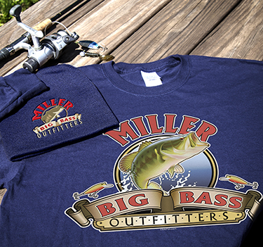Personalized Big Bass Outfitters Apparel Design #A447
