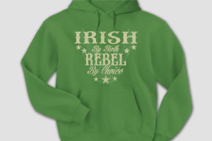 Irish Green Rebel Hoodie Deisgn #B448