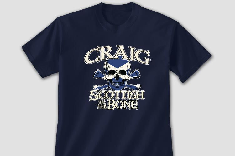 Scottish To The Bone T-Shirt Design #B369