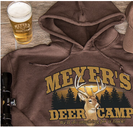 custom deer camp giftware