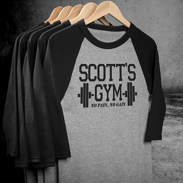 Train In Gym Personalized Shirts