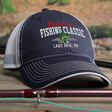 father's day gift - embroidered Fishing Classic trucker hat 