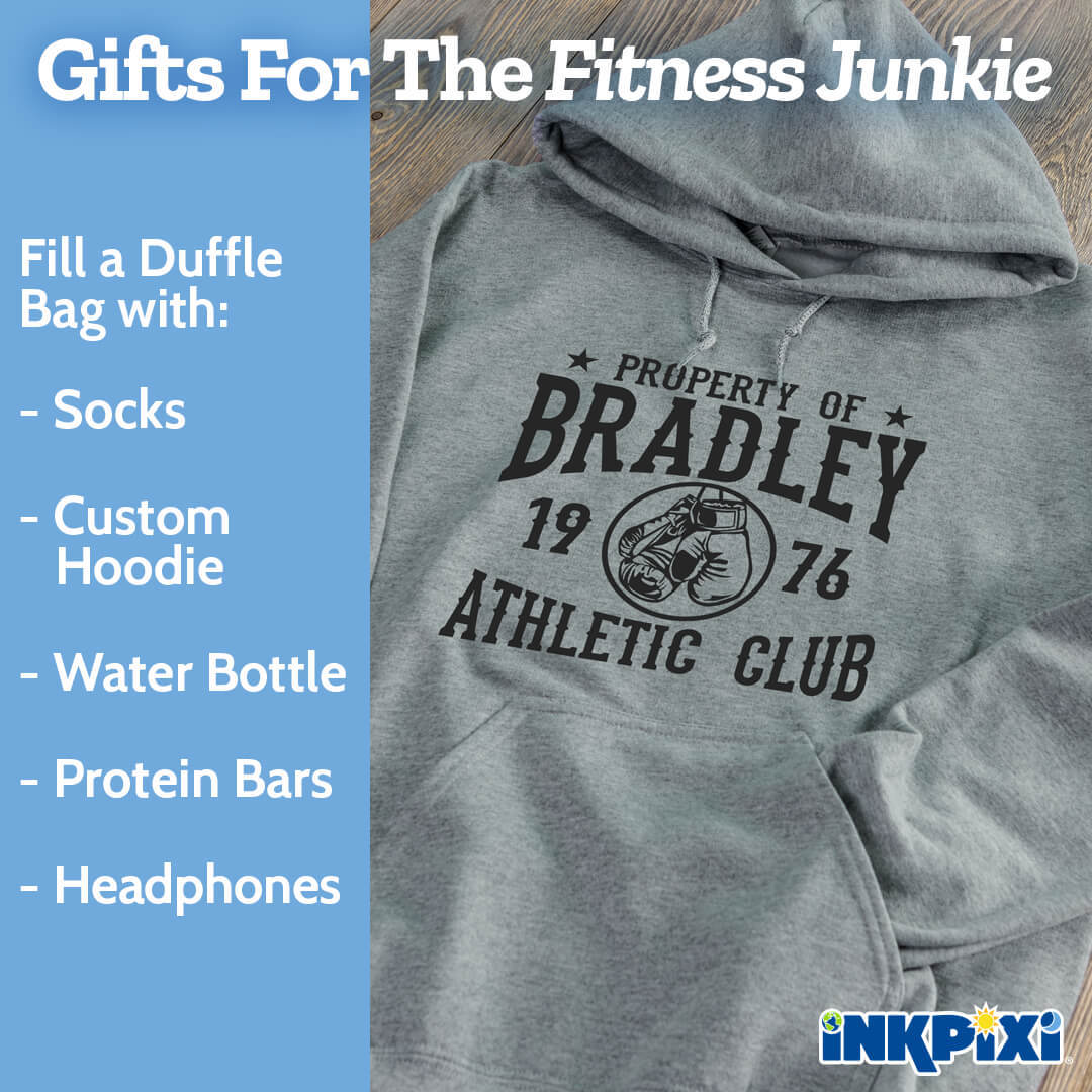 Custom hoodies are ideal gifts for fitness fanatics