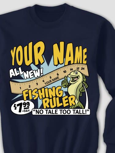 personalized Fishing Ruler sweatshirt