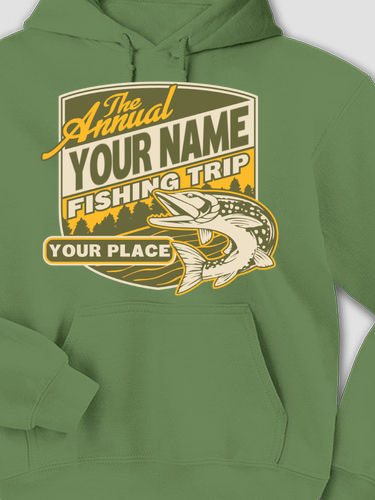 Father's Day fishing trip custom hoodie